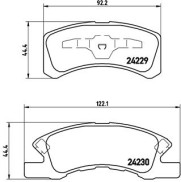 P 16 011 Brzdové destičky BREMBO