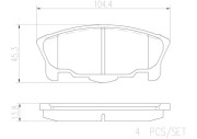 P16014N Sada brzdových destiček, kotoučová brzda PRIME LINE - Ceramic BREMBO