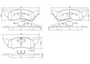 P18021N Sada brzdových destiček, kotoučová brzda PRIME LINE - Ceramic BREMBO