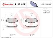 P 18 024 Brzdové destičky BREMBO