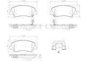 P18025N BREMBO sada brzdových platničiek kotúčovej brzdy P18025N BREMBO