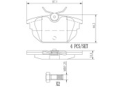 P23026N Sada brzdových destiček, kotoučová brzda PRIME LINE - Ceramic BREMBO