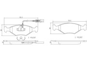 P23039N Sada brzdových destiček, kotoučová brzda PRIME LINE - Ceramic BREMBO