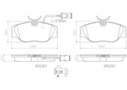 P23041N Sada brzdových destiček, kotoučová brzda PRIME LINE - Ceramic BREMBO