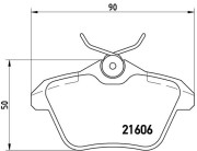 P 23 067 Brzdové destičky BREMBO