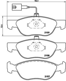 P 23 070 Brzdové destičky BREMBO