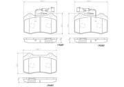 P23074N Sada brzdových destiček, kotoučová brzda PRIME LINE - Ceramic BREMBO