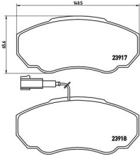 P 23 091 Brzdové destičky BREMBO