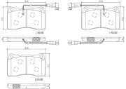 P23098N Sada brzdových destiček, kotoučová brzda PRIME LINE - Ceramic BREMBO