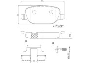 P23109N Sada brzdových destiček, kotoučová brzda PRIME LINE - Ceramic BREMBO