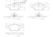 P23112N BREMBO sada brzdových platničiek kotúčovej brzdy P23112N BREMBO