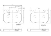 P23129N Sada brzdových destiček, kotoučová brzda PRIME LINE - Ceramic BREMBO