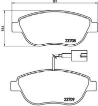 P 23 137 Brzdové destičky BREMBO