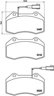 P 23 139 Brzdové destičky BREMBO