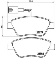 P 23 140 Brzdové destičky BREMBO