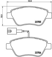 P 23 141 Brzdové destičky BREMBO