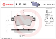 P 23 142 Brzdové destičky BREMBO