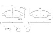 P23145N BREMBO sada brzdových platničiek kotúčovej brzdy P23145N BREMBO