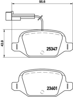 P 23 146 Brzdové destičky BREMBO