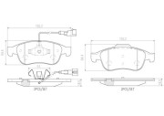 P23148N Sada brzdových destiček, kotoučová brzda PRIME LINE - Ceramic BREMBO