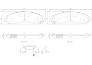 P23149N BREMBO sada brzdových platničiek kotúčovej brzdy P23149N BREMBO