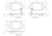 P23151N Sada brzdových destiček, kotoučová brzda PRIME LINE - Ceramic BREMBO