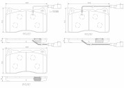 P23154N Sada brzdových destiček, kotoučová brzda PRIME LINE - Ceramic BREMBO