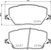 P 23 164 Brzdové destičky BREMBO