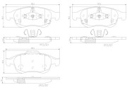 P23165N BREMBO sada brzdových platničiek kotúčovej brzdy P23165N BREMBO