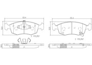 P23168N Sada brzdových destiček, kotoučová brzda PRIME LINE - Ceramic BREMBO