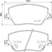 P 23 170 Brzdové destičky BREMBO