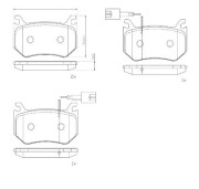 P 23 184 Brzdové destičky BREMBO