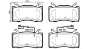 P 23 185 Brzdové destičky BREMBO