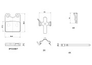 P23201N Sada brzdových destiček, kotoučová brzda PRIME LINE - Ceramic BREMBO