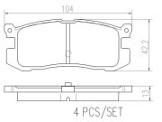 P24025N Sada brzdových destiček, kotoučová brzda PRIME LINE - Ceramic BREMBO