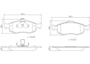 P24037N Sada brzdových destiček, kotoučová brzda PRIME LINE - Ceramic BREMBO