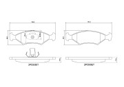 P 24 043 Sada brzdových destiček, kotoučová brzda PRIME LINE BREMBO