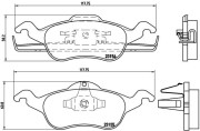 P 24 046 Sada brzdových destiček, kotoučová brzda PRIME LINE BREMBO