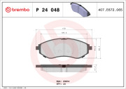 P 24 048 Brzdové destičky BREMBO