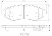 P24048N Sada brzdových destiček, kotoučová brzda PRIME LINE - Ceramic BREMBO