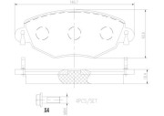 P24060N Sada brzdových destiček, kotoučová brzda PRIME LINE - Ceramic BREMBO