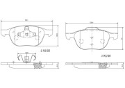 P24061N Sada brzdových destiček, kotoučová brzda PRIME LINE - Ceramic BREMBO