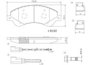 P24065N Sada brzdových destiček, kotoučová brzda PRIME LINE - Ceramic BREMBO