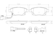 P24066N Sada brzdových destiček, kotoučová brzda PRIME LINE - Ceramic BREMBO