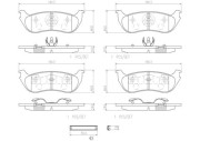 P24068N Sada brzdových destiček, kotoučová brzda PRIME LINE - Ceramic BREMBO