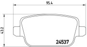 P 24 075X Sada brzdových destiček, kotoučová brzda XTRA LINE BREMBO