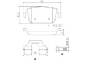 P24075N Sada brzdových destiček, kotoučová brzda PRIME LINE - Ceramic BREMBO