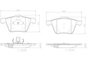 P24077N Sada brzdových destiček, kotoučová brzda PRIME LINE - Ceramic BREMBO