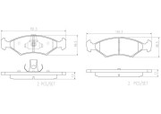 P24123N Sada brzdových destiček, kotoučová brzda PRIME LINE - Ceramic BREMBO