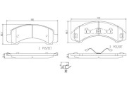 P24134N Sada brzdových destiček, kotoučová brzda PRIME LINE - Ceramic BREMBO